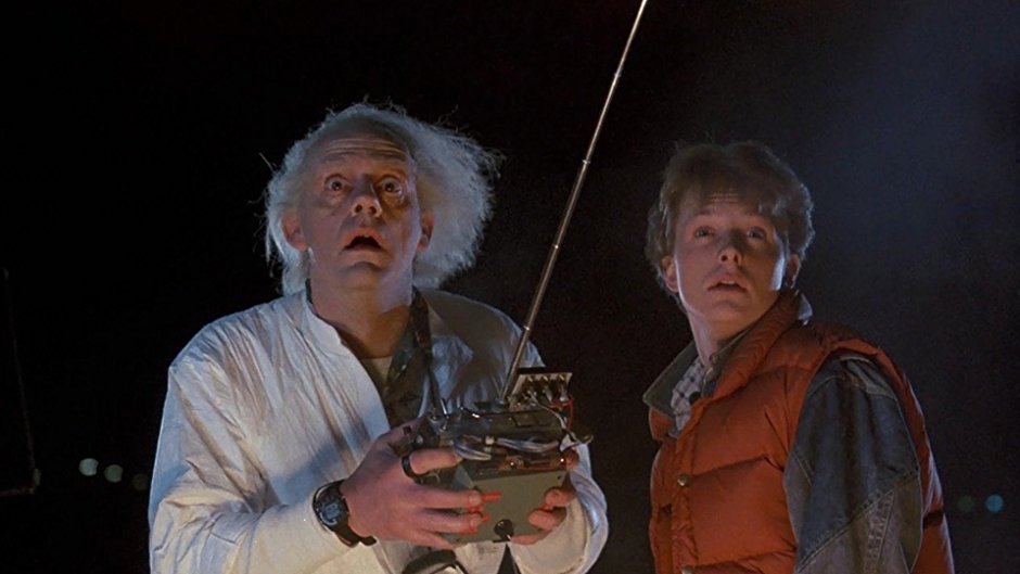 The inciting incident in Back to the Future is the testing of the time travel machine.
